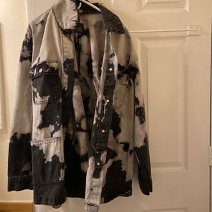 Oversized wild fable jean jacket. Tie dye.